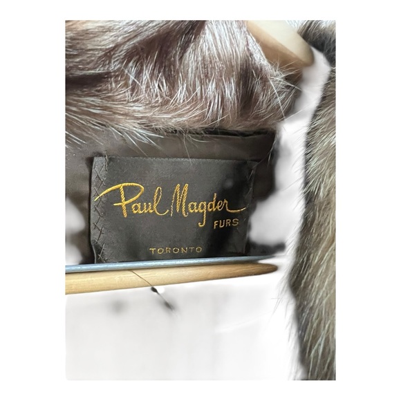 Vintage 20s Paul Magder Toronto Real Silver Fox Fur & Real Mink Coat Size M/L - Picture 6 of 16